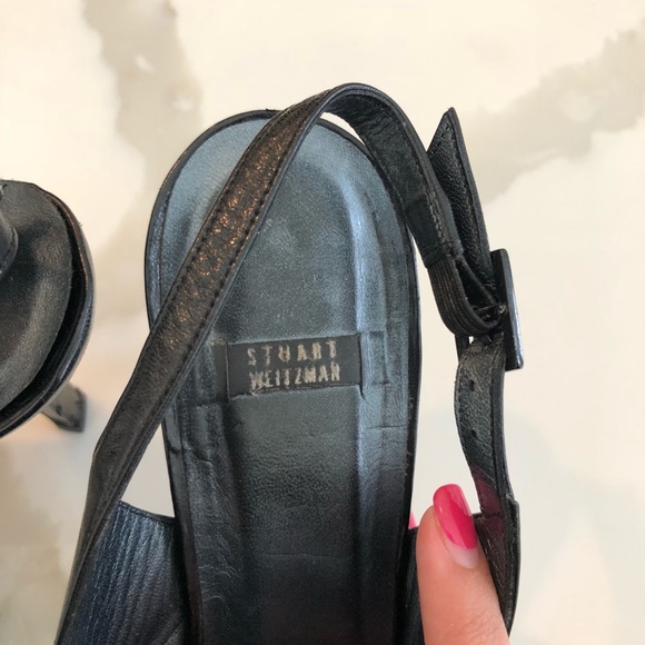 Stuart Weitzman Leather Point Heels - Picture 3 of 8